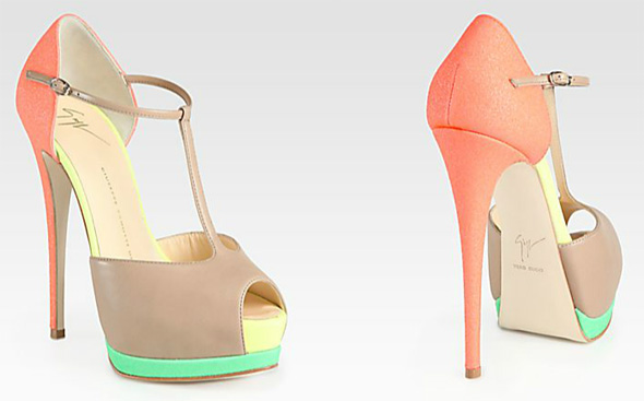 Colorblock platforme Giuseppe Zanotti