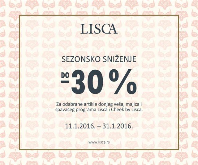 Sezonsko sniženje u Lisca radnjama