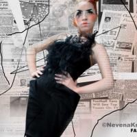 Nevena Kragić: crna večernja haljina