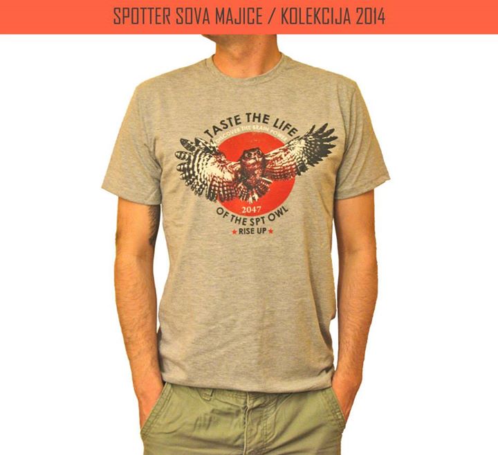 Spotter Sova: Siva muška majica sa printom